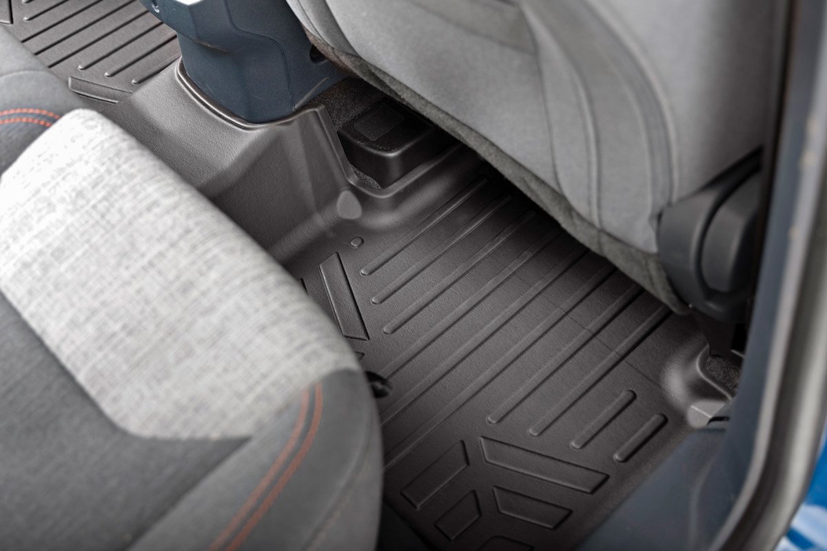 Ford Maverick Floor Mats - Front and Rear - Rough Country - Floor Armor - '22-'23